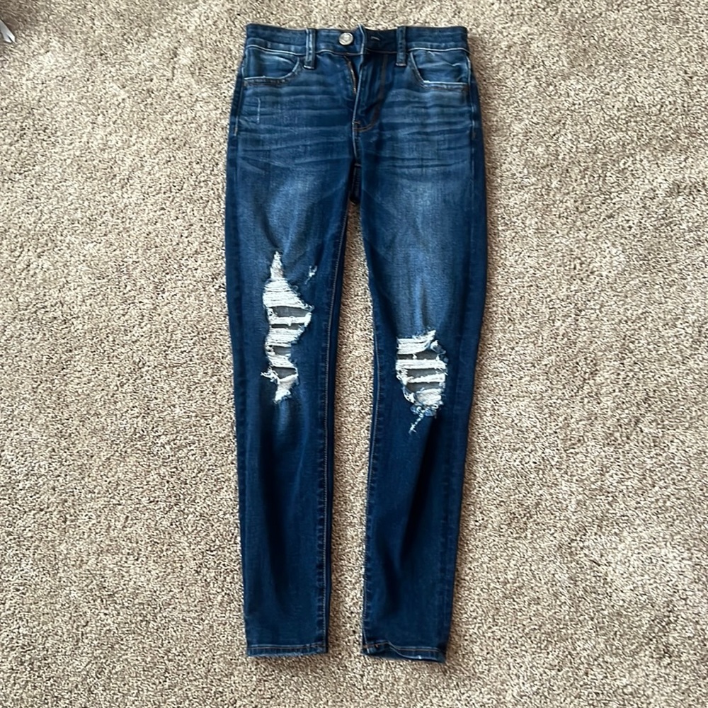 USED American Eagle Jeans, Size 00 Short Next Level Stretch